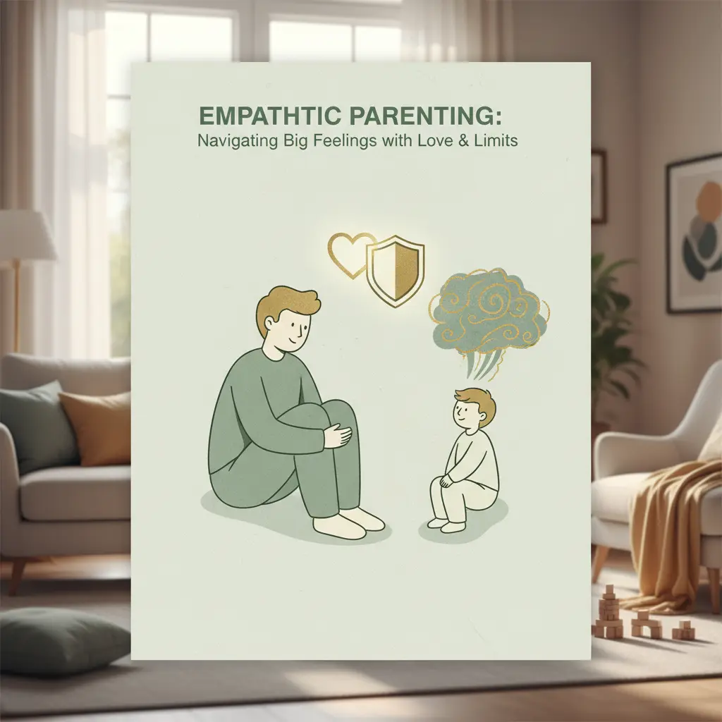 Infografik som visar empatiskt bemötande vid trotssutbrott.